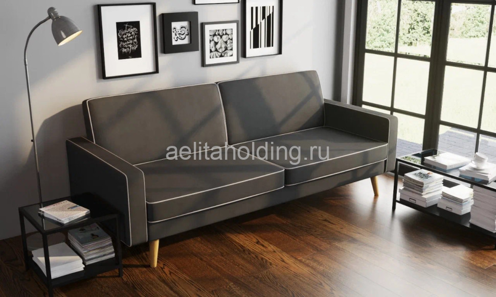 Диван Finsoffa BERUS (Берус) с кв.подушками 410-410 (2 шт.) 2140х900х860, сп.место 1900*1140